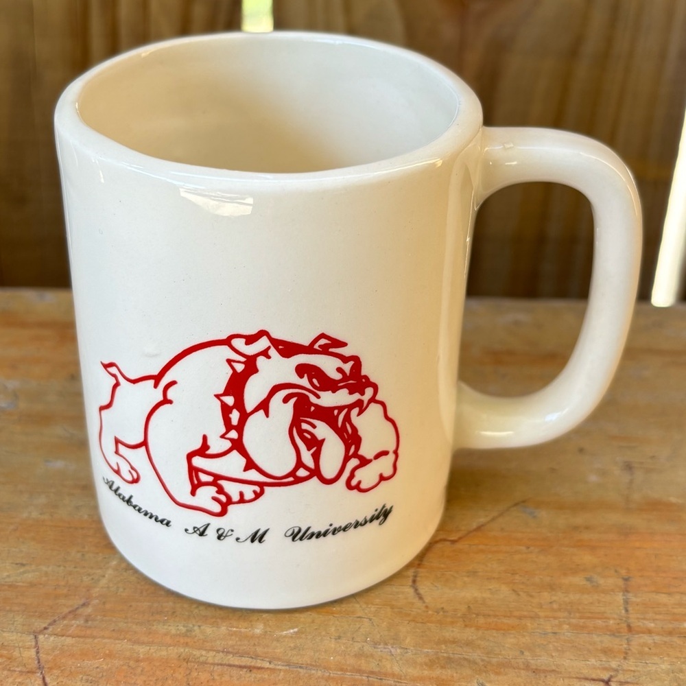 Vintage Alabama A&M University Bulldogs Ceramic Coffee Mug Size 10oz